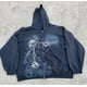 thumbnail image 4 of Chaqueta deportiva con capucha tipo cárdigan americano TAPOUT para hombre, estilo hip-hop, estilo otoño-invierno, estilo gótico, retro, informal, para parejas, 4 of 5