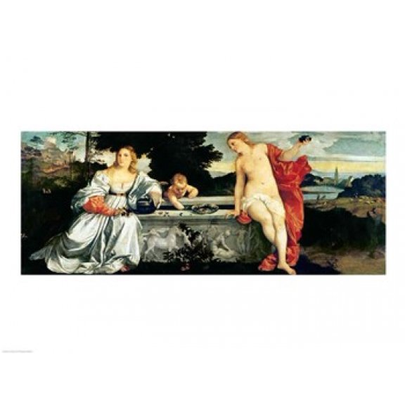 Sacred and Profane Love c1515 Canvas Art - Titian (24 x 18)