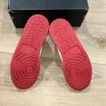 thumbnail image 4 of Ni - ke Air Jordan 1 Mid White Gym Red Black Shoes 554724-122 Mens Size 10 Damaged Box, 4 of 5