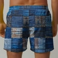 thumbnail image 4 of guisaled Mens Swim Suit Swim Shorts for Men Quick Dry Elastic Waisted Swim Trunks Summer Lightweight Loose Fit Patchwork Hawaii Beach Swim Buttom, 4 of 6