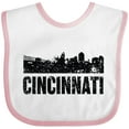 thumbnail image 3 of Inktastic Cincinnati Skyline Grunge Boys or Girls Baby Bib, 3 of 4