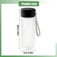 thumbnail image 3 of Portable Drinking Cup, Portable Water Cup, Leakproof Beverage Container, Frosted Water Tumbler, Handheld Liquid Bottle, Reusable Drink Vessel, Simple Sports Plastic Kettle with Rope, 3 of 4