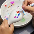 thumbnail image 5 of 8/12 colores mágicos flotantes en agua para pintar, pinceles para estudiantes, marcadores de pizarra, bolígrafos de suspensión, juguetes educativos para niños, 5 of 5