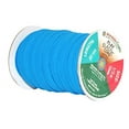 thumbnail image 2 of Mandala Crafts Flat Elastic Band, Braided Stretch Strap Cord Roll for Sewing and Crafting; 1/2 inch 12mm 20 Yards Blue, 2 of 4