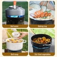 thumbnail image 4 of Portable Stove for Camping Portable Gas Propane and Coal Stove Windproof for Outdoor Cooking and Picnic Lightweight and Compact, 4 of 8