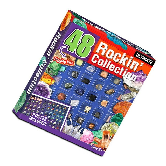 Yuarrent Espécimen de minerales de roca de piedra Natural, juguete de enseñanza pequeño impermeable, ciencia educativa, juguetes DIY para niñas, Decoración del hogar Tipo 1 Yuarrent HA047128-01