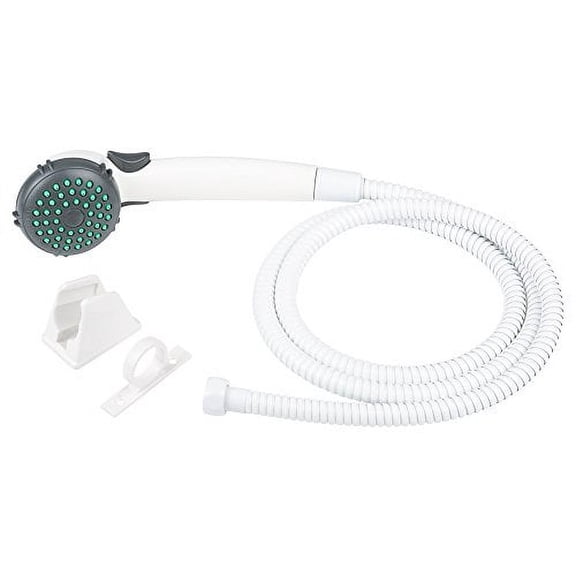 Dura Faucet RV Single Function Shower Wand & Hose Kit - White