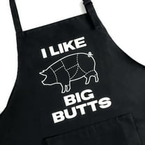 GuyAprons I Like Big Butts Apron, Funny Apron for Men, BBQ Grill Apron, Funny Apron for Dad