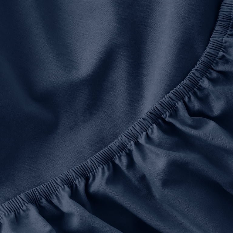 Mainstays Twin XL Sheet Set, 300 Thread Count Blue photo 7