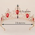 thumbnail image 3 of Crystal Bridal Tiaras Crowns Hair Jewelry Styling Crownpiece For Wedding Event Secure Grip Rhinestones Hair Decoration, 3 of 9