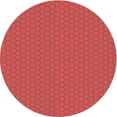 thumbnail image 1 of Ahgly Company Tapis Rond Lavable en Machine Intérieur Transitionnel Rouge, 3 Pieds Rond, 1 of 7