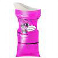 Bolsa de orina para coche de 700 ml, bolsas desechables portátiles para mear para atascos de tráfico (rosa)