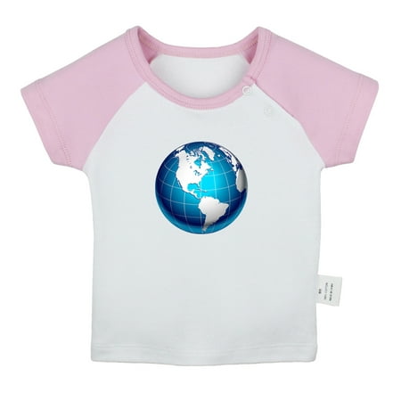 

Nature Earth Pattern T shirt For Baby Newborn Babies T-shirts Infant Tops 0-24M Kids Graphic Tees Clothing (Short Pink Raglan T-shirt 12-18 Months)
