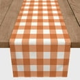 thumbnail image 3 of Creative Products Buffalo Check Orange 16x90 Poly Twill Table Runner, 3 of 3