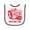 White and Black, variant on Inktastic This is How I Roll Tractor Red Baby Terry Cloth Bib