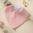 thumbnail image 2 of Serviette à Bave pour Bébé Serviette en Coton Peigné Serviette Unie Serviette à Bave à Double Couche, 2 of 4