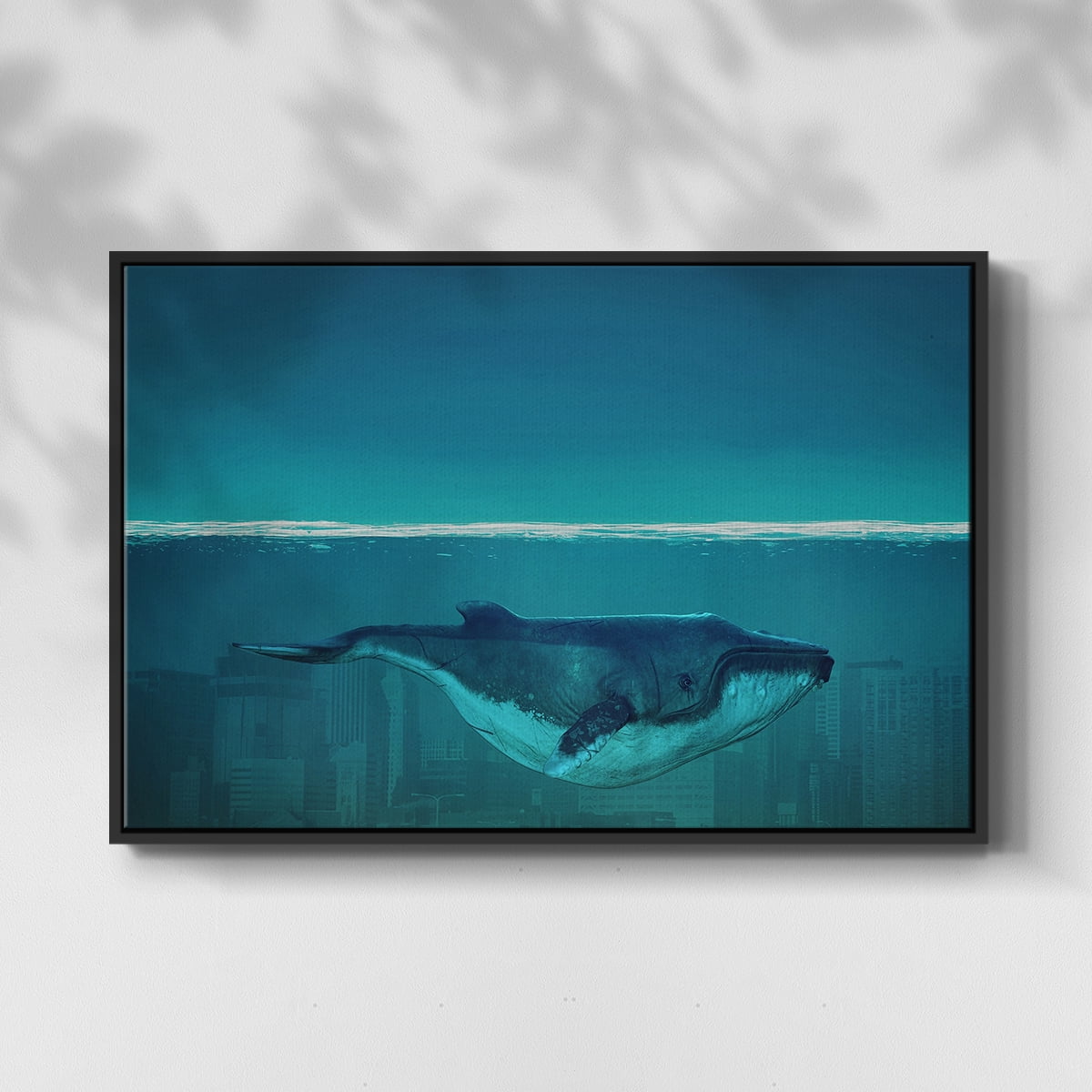 Vintage Landscape-CXVI By Wexford Home Framed in Black Wood Gallery Wrapped Canvas 27 in. x 41 in.