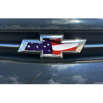 Chevy Trax American Flag Grille Gate Bowtie Overlay Decals 2015-2026 Set of 2