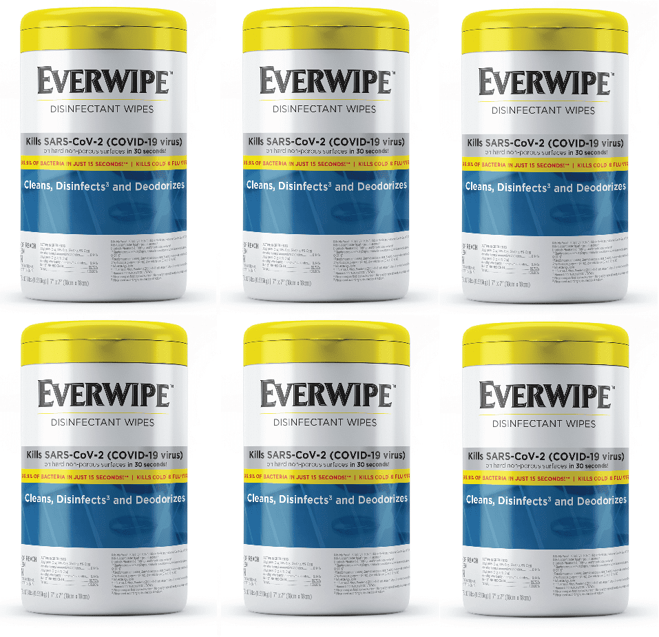 Everwipe Disinfectant Wet Wipes MultiSurface Cleaning and Deodorizing