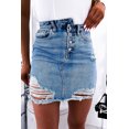 thumbnail image 1 of Jupe Courte en Jeans pour Femme, 1 of 5