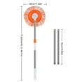 thumbnail image 3 of Harpily Intellect Mop 360 Rotatable Adjustable Cleaning Mop for Walls and Ceilings Intellect Tp Cleaning Mop Extendable Wall Cleaning Mop Long Handle Microfiber Mop with Replaceme One Size Orange, 3 of 9
