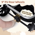 thumbnail image 6 of babyeap Baby Stroller,2 in 1 Lightweight Travel Stroller,Compact Foldable Stroller for Toddler with Reversible,Brown, 6 of 12