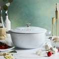 thumbnail image 5 of Staub Cast Iron Essential French Oven, Dutch Oven, 5-quart, serves 5-6, Made in France - White, 5 of 6