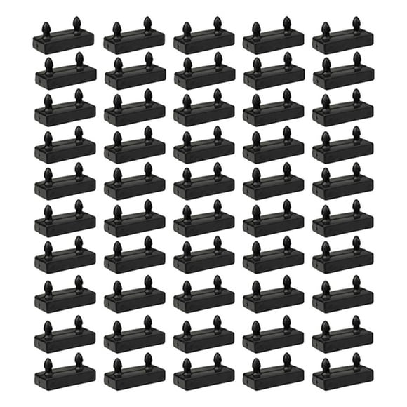 Luzkey 50 Pieces Bed Slat Covers Replacement Bed Slat Holders Caps Slat Bracket Cover for Securing Double Beds Wooden Slats Bed Base End Cap