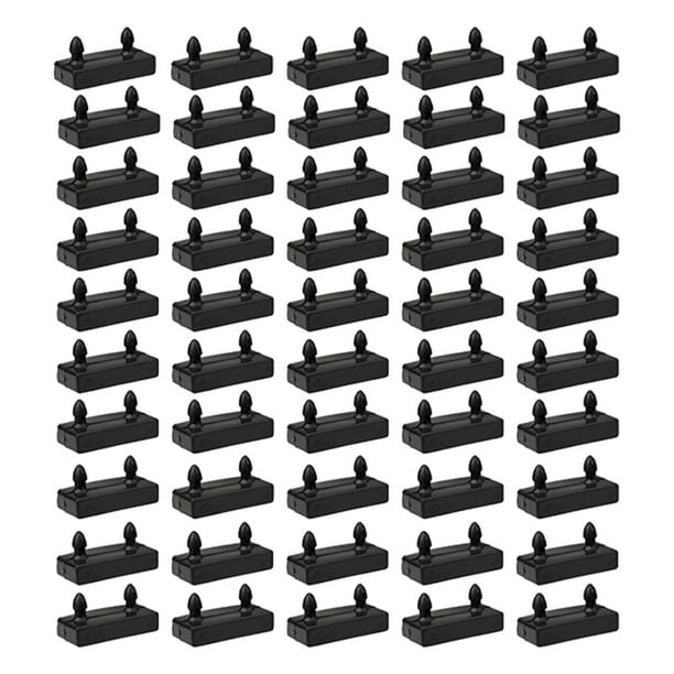 50 piezas de fundas para listones de cama, soporte para listones, conector para decoración del hogar y hotel. Tapa final