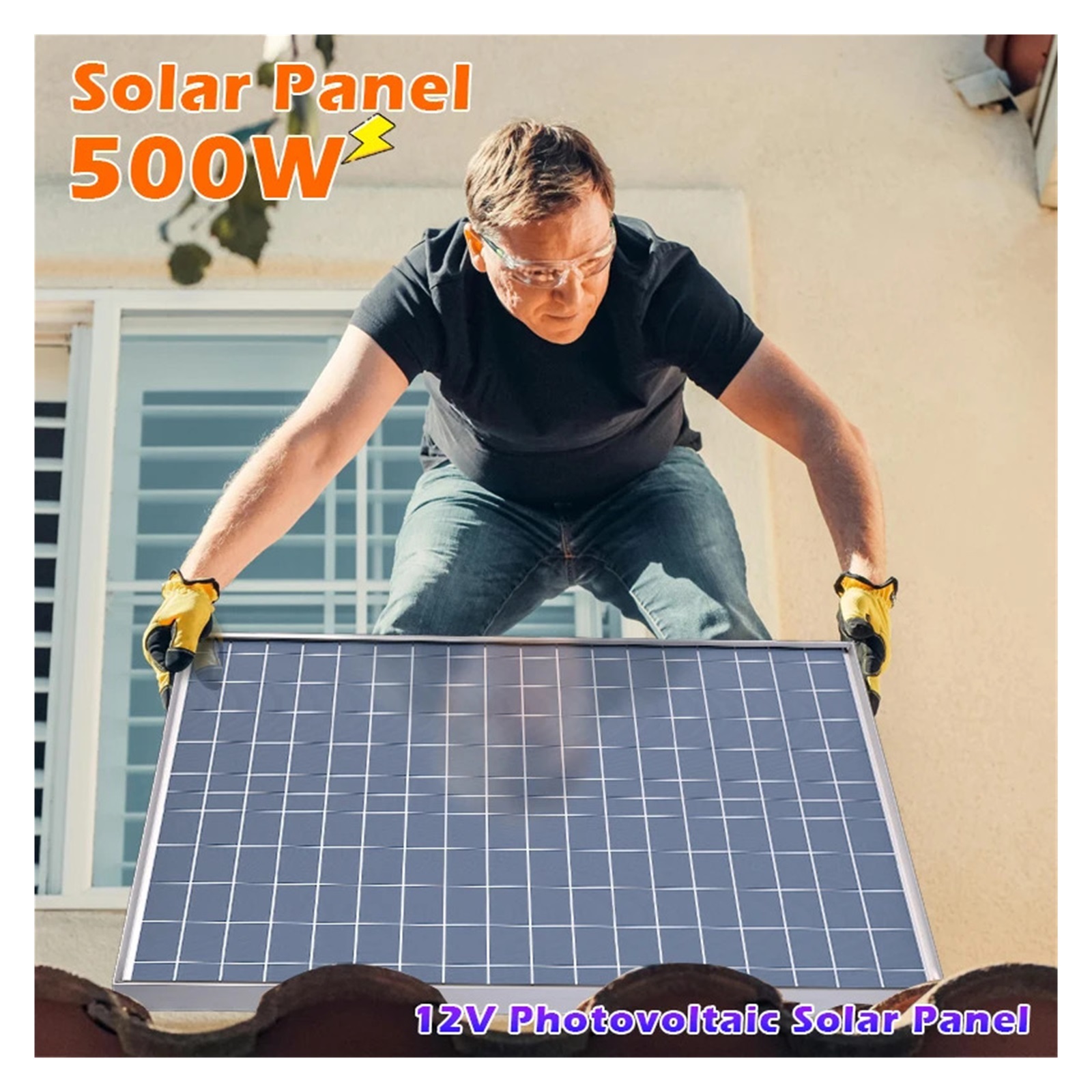 Folding solar panels 500W 1000W Portable Polycrystalline Solar Panel Kit 12V Outdoor Rechargeable Generator Solar charger