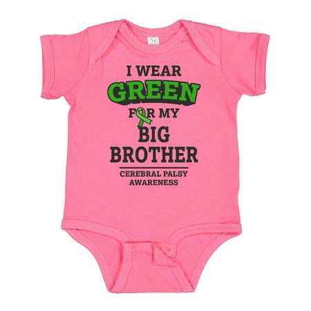 

Inktastic I Wear Green for My Big Brother for Cerebral Palsy Gift Baby Boy or Baby Girl Bodysuit