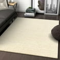 thumbnail image 2 of Well Woven Madison Shag Plain Modern Solid Vanilla Thick Shag 3'3" x 5'3" Area Rug, 2 of 2