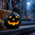 thumbnail image 5 of Large Lighted Halloween Pumpkins, Halloween Jack-O-Lantern, Plastic Pumpkin Lantern for Thanksgiving, Halloween Pumpkins Decoration for Indoor Outdoor, 5 of 7