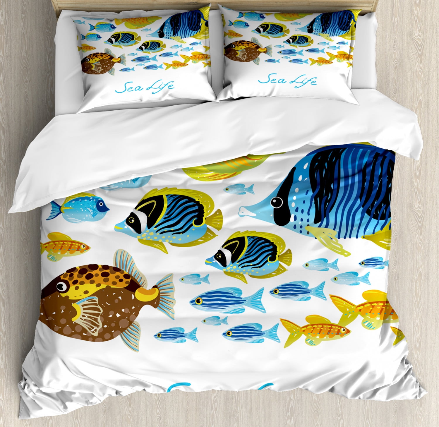 tropical fish duvet cover