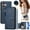 Blue, variant on Flip Case for FLOODKING Samsung Galaxy S8 plus PU Leather Wallet with Zipper,Lanyard