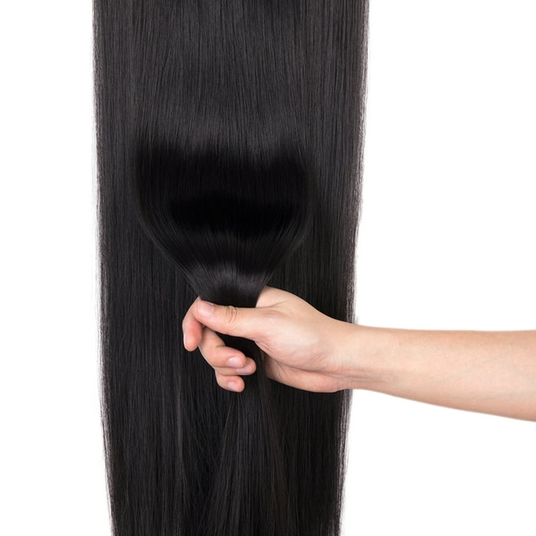 Long Hair Extensions in Black