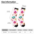 thumbnail image 5 of Yiaed Donut Print Great elasticity Crew Socks Sports socks for Men and Women, 5 of 5