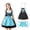 Z-05Sky Blue, variant on Ruyang Toddler Girls Bavarian Dirndl Dress Ruffle Sleeve Plaid Pleated Dresses Kids Elegant Oktoberfest Pageant Dresses
