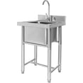 thumbnail image 4 of Tarja Fregadero Industrial Reforzado Acero Inox 50x53x90cm Gutstark Home, 4 of 7