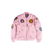 Up and Away MA-1 Flight Jacket Pink Size Large