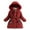 Red, variant on Yammkia Girls' Outerwear Jackets Girls' Winter Coat Insulated Long Quilted Puffer Jacket Warm Hooded Snow Coats Size 5T 6T (Navy,5-6 Years)