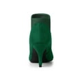 thumbnail image 2 of BLISSFUL STEP Women's Pointed Toe Stiletto Heels Chelsea Ankle Booties Emerald Green 5.5, 2 of 7