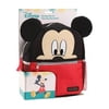 Disney Mickey Mouse Backpack Microfiber Harness Bagpack, Black and Red