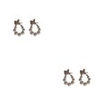 thumbnail image 3 of Jumpingount 1 par de pendientes de mujer, pendientes de gota Vintage para banquete de compromiso, senderismo, Camping, joyería para oreja, regalo de Plata 2piezas Jumpingount CBP316465, 3 of 6