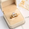 thumbnail image 5 of K-KED Fashion Gold plated Ring Sprkly Cubic Zircon Women Delicate Jewelry Sz 6-10-6, 5 of 6