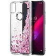 thumbnail image 3 of Nagebee Case for T-Mobile REVVL 4 with Tempered Glass Screen Protector (Full Coverage),Sparkle Glitter Liquid Bling Diamond [Ring Holder & Wrist Strap] Women Girls Cute Case (Rose Gold), 3 of 7