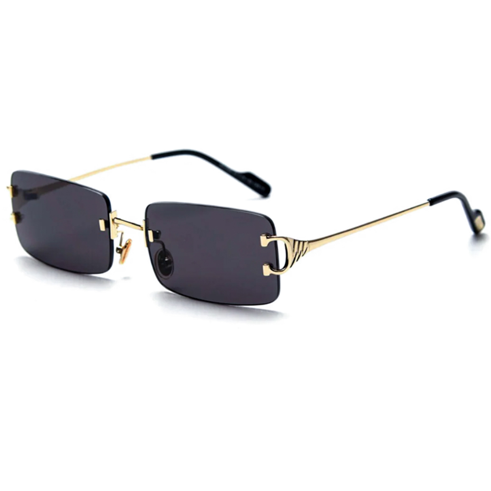 Ultra Thin Extreme Oval Sunglasses Color Tinted Lens 47mm (Black / Red ...