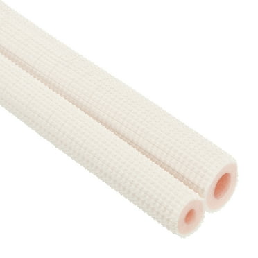 Pipe Insulation Foam Tube, Heat Preservation Insulated Foam Tubing for 1/4", 1/2" O.D. Mini Split Copper Line Set Water Pipes,6.56Ft(2m),White/Pink