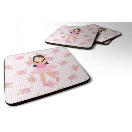 

Ballerina Long Dark Hair Foam Coaster - Set of 4