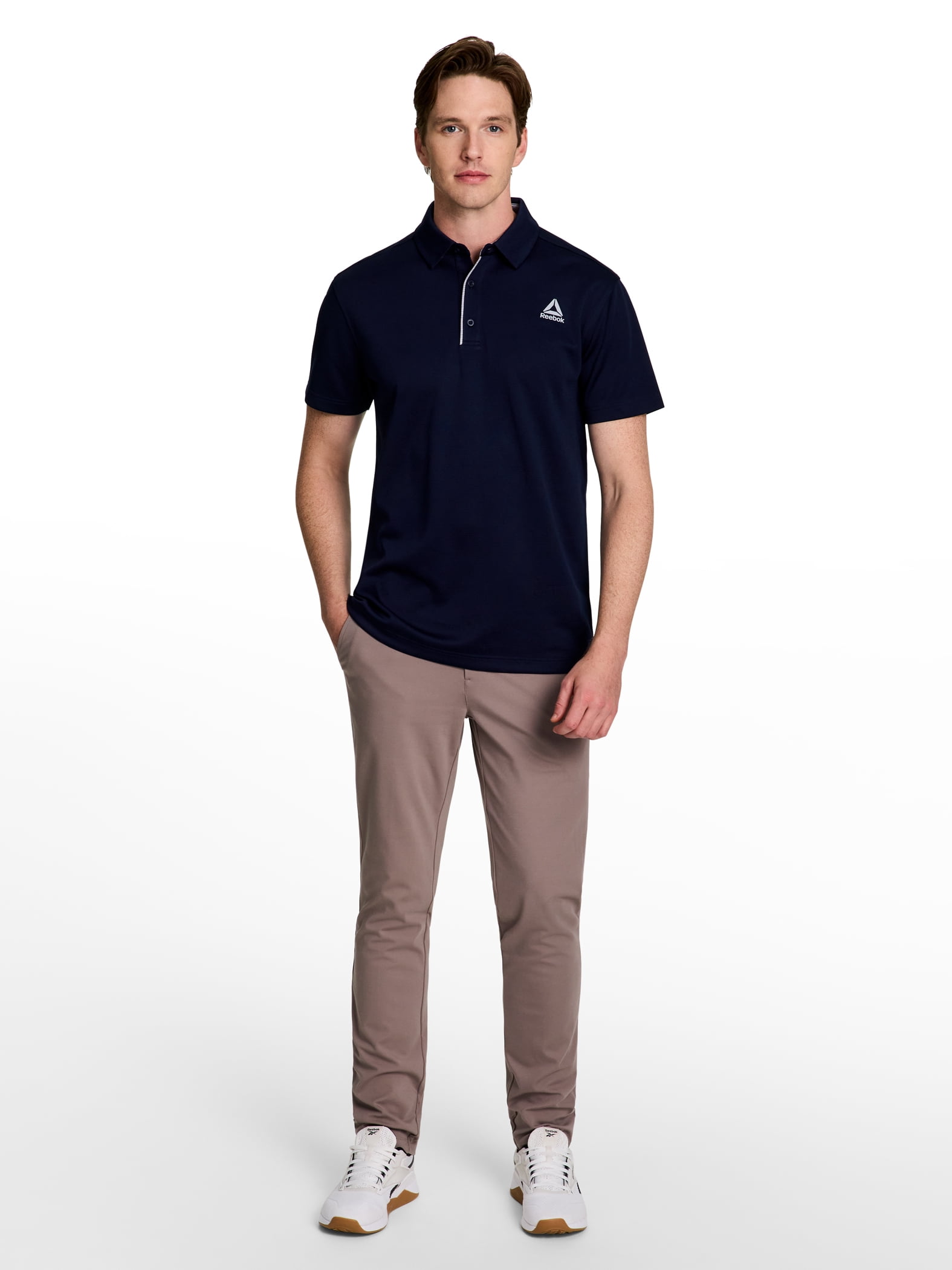 Reebok Men's and Big Men's Performance Polo Shirt, Sizes XS-5XL